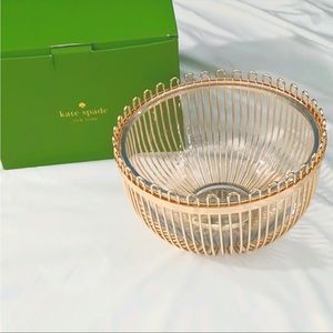 KATE SPADE Lenox Keaton Street Gold Bowl ~ NEW IN BOX